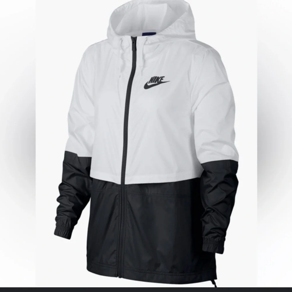 Nike Black and White Hooded windbreaker 3X mens - Picture 1 of 7